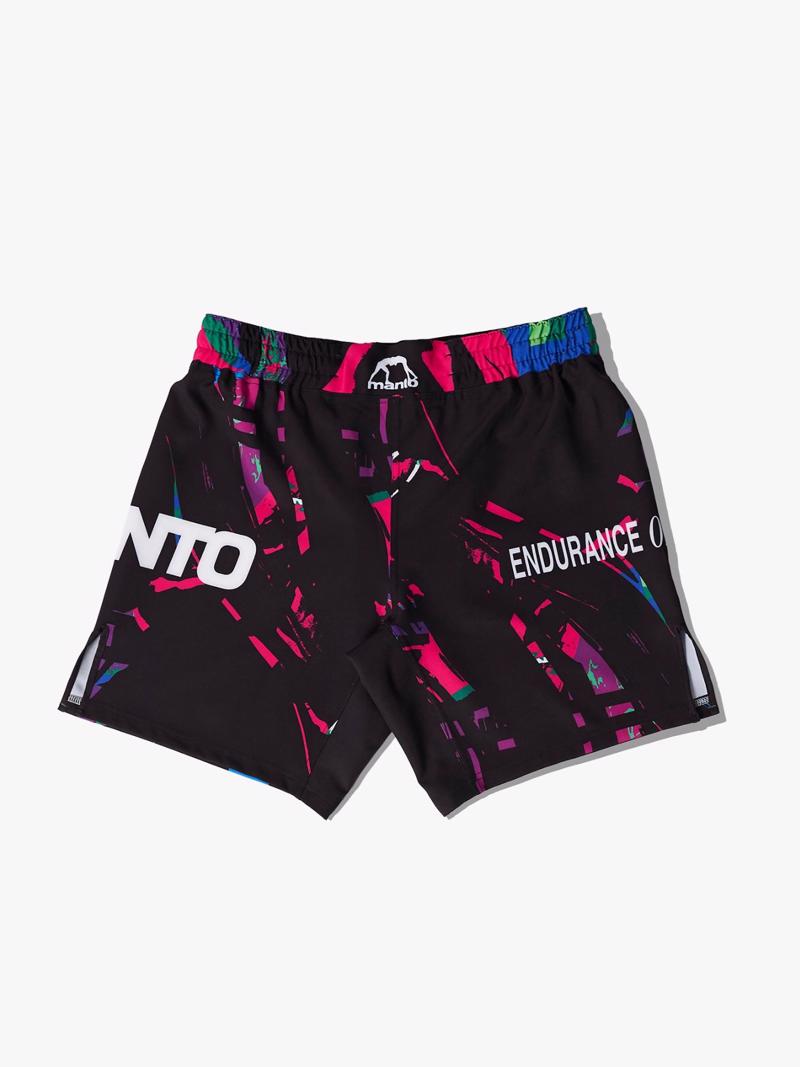 MANTO rave FIGHT SHORTS-black